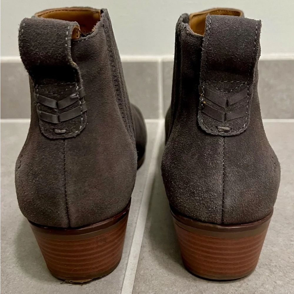 Jack Rogers Women’s Charcoal Suede Ankle Booties - Picture 4 of 9